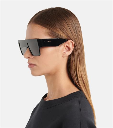 celine black square sunglasses